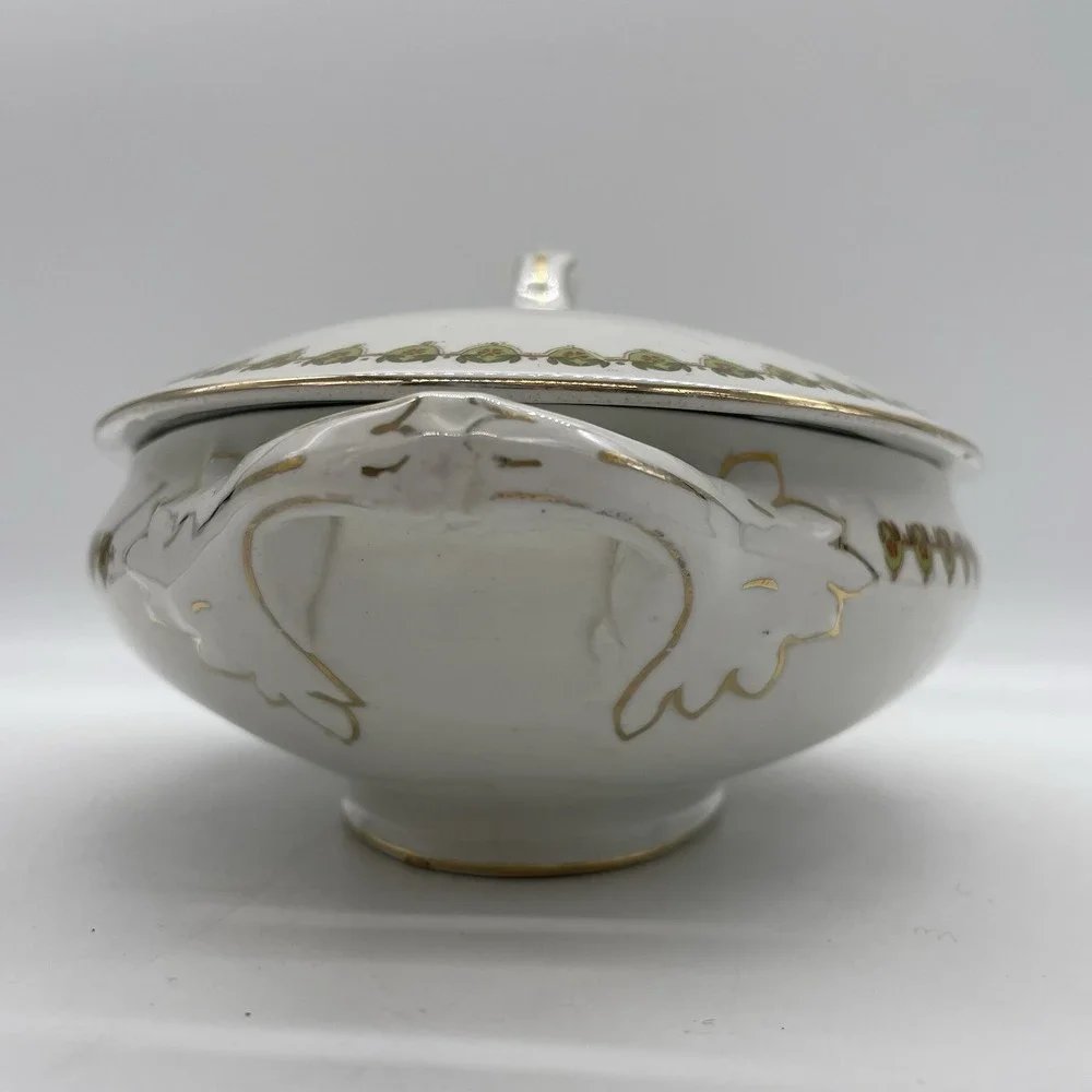Vintage Wood & Sons Oval Covered‎ Vegetable Serving Bowl & Lid Handles England